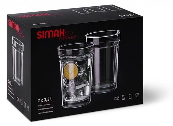 SIMAX SKLENICE S DVOJITOU STĚNOU 200ML SADA 2 KS
