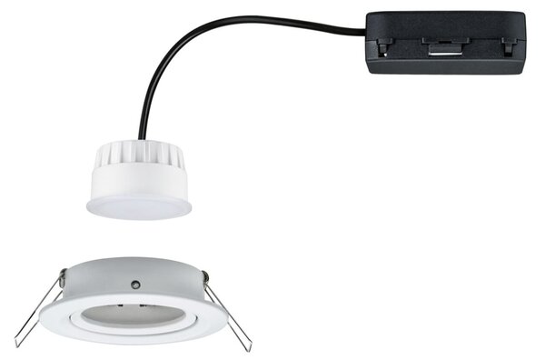 P 92438 LED vestavné svítidlo Nova Coin kruhové 84mm 50° RGBW+ 6W 230V bílá mat hliník - PAULMANN