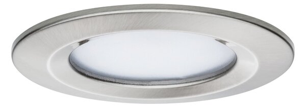 P 92443 LED vestavné svítidlo Nova Coin IP44 kruhové 78mm měnitelná bílá 3x6W 230V kov kartáčovaný hliník - PAULMANN
