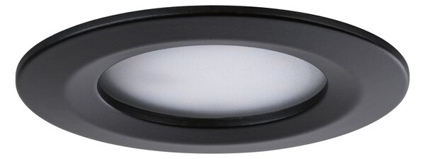 P 92446 LED vestavné svítidlo Nova Coin IP44 kruhové 78mm měnitelná bílá 3x6W 230V černá mat hliník - PAULMANN