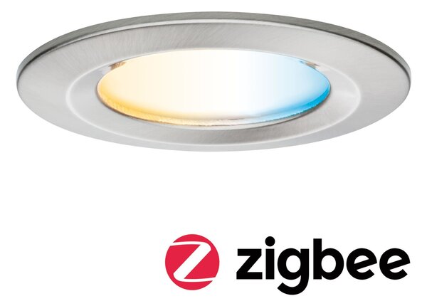 P 92448 LED vestavné svítidlo Nova Coin IP44 kruhové 78mm měnitelná bílá 6W 230V kov kartáčovaný hliník - PAULMANN