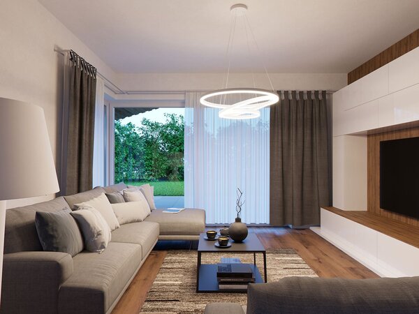 Led2 Závěsné LED svítidlo CIRCLE 3 P-Z, 136W Barva: Černá, Stmívání, řízení: 3000K/4000K TRIAC (lze použít i bez stmívání)