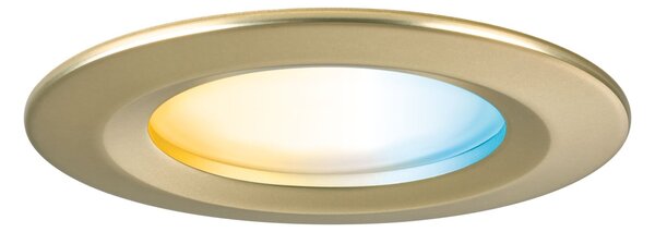 P 92445 LED vestavné svítidlo Nova Coin IP44 kruhové 78mm měnitelná bílá 3x6W 230V zlatá mat hliník - PAULMANN