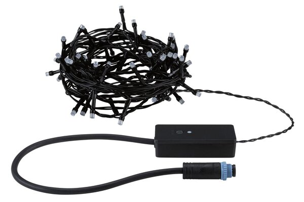 P 94642 Plug & Shine LED světelný řetěz Yuna RGB 7,4m IP44 3W černá - PAULMANN
