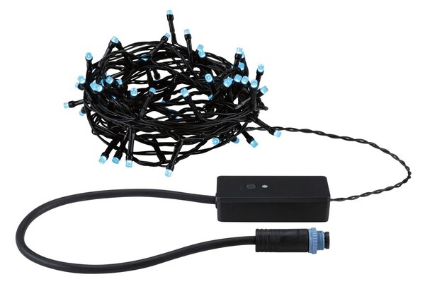 P 94642 Plug & Shine LED světelný řetěz Yuna RGB 7,4m IP44 3W černá - PAULMANN