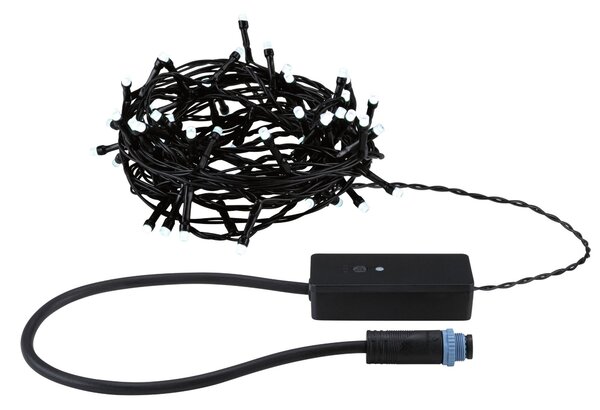 P 94642 Plug & Shine LED světelný řetěz Yuna RGB 7,4m IP44 3W černá - PAULMANN