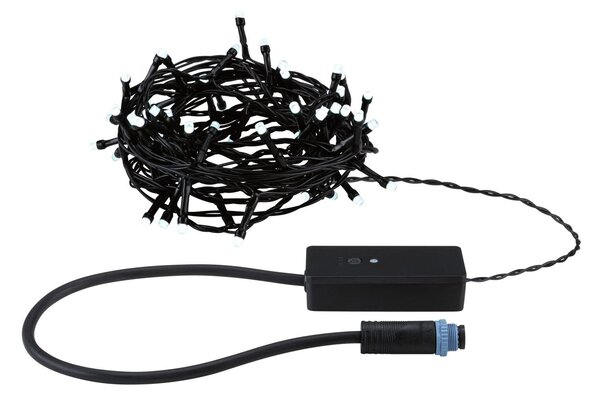 P 94642 Plug & Shine LED světelný řetěz Yuna RGB 7,4m IP44 3W černá - PAULMANN