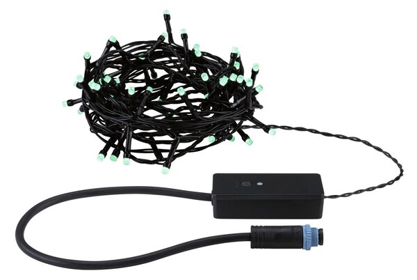 P 94642 Plug & Shine LED světelný řetěz Yuna RGB 7,4m IP44 3W černá - PAULMANN