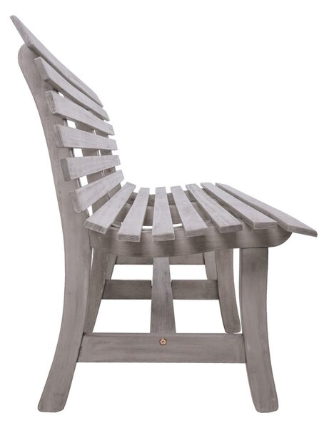 Šedá dřevěná zahradní lavice Mandalay – Garden Pleasure