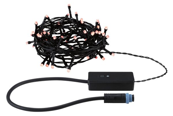 P 94642 Plug & Shine LED světelný řetěz Yuna RGB 7,4m IP44 3W černá - PAULMANN
