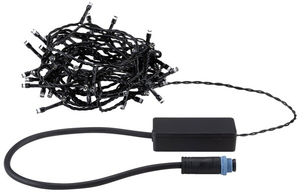 P 94640 Plug & Shine LED světelný řetěz Yuna teplá bílá 7,4m IP44 1,3W černá - PAULMANN
