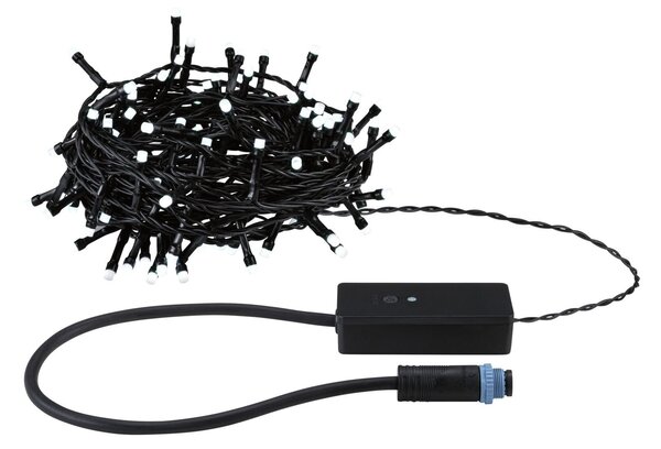 P 94643 Plug & Shine LED světelný řetěz Yuna RGB 12,4m IP44 5W černá - PAULMANN