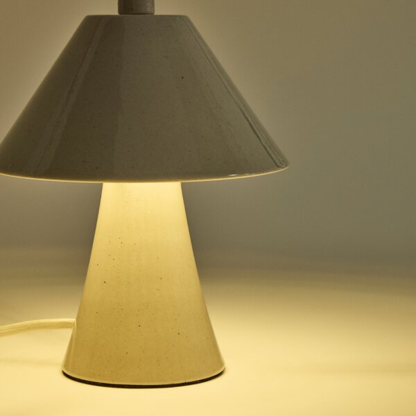 Kave Home Béžová stolní lampa Ceren 21 cm