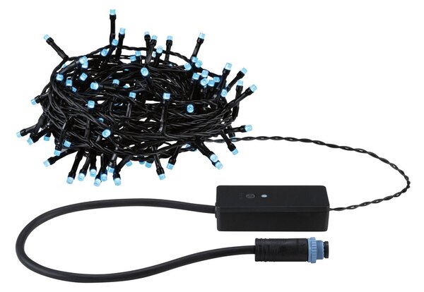 P 94643 Plug & Shine LED světelný řetěz Yuna RGB 12,4m IP44 5W černá - PAULMANN