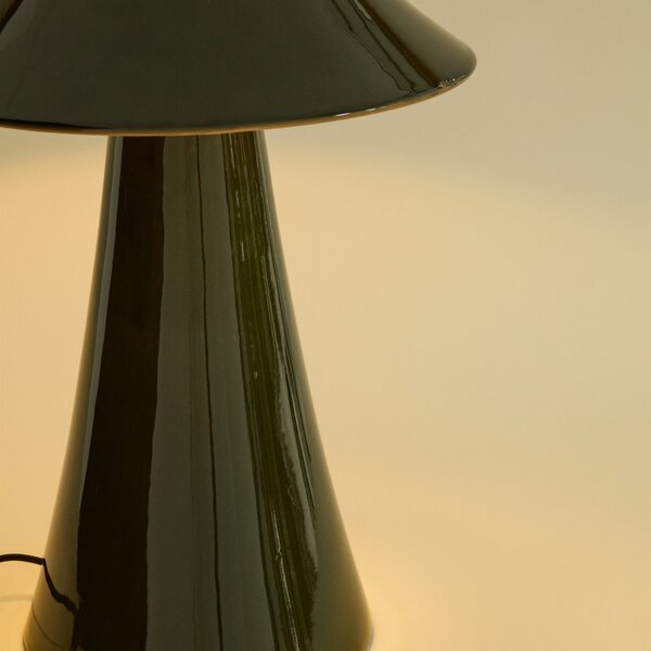 Kave Home Zelená stolní lampa Ceren 54 cm