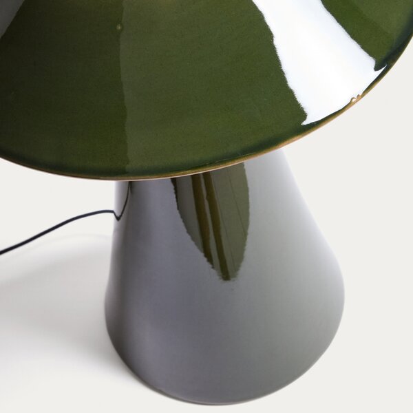 Kave Home Zelená stolní lampa Ceren 54 cm