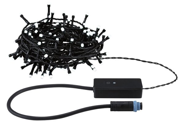 P 94643 Plug & Shine LED světelný řetěz Yuna RGB 12,4m IP44 5W černá - PAULMANN