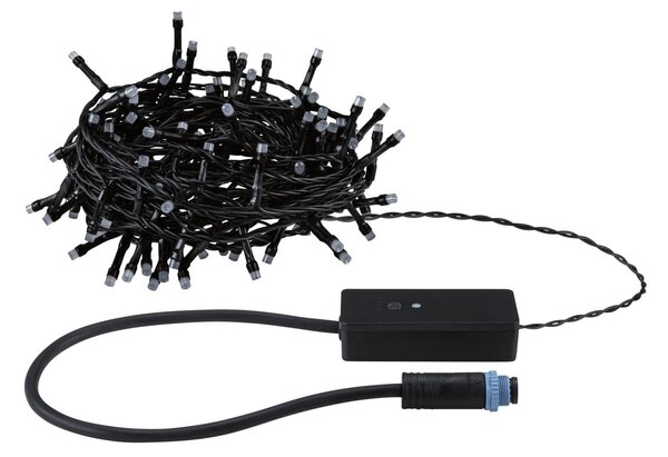 P 94643 Plug & Shine LED světelný řetěz Yuna RGB 12,4m IP44 5W černá - PAULMANN