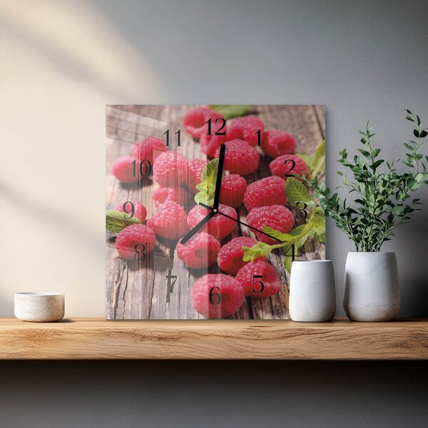 Skleněné hodiny na stěnu Maliny zskc-30x30-00182412