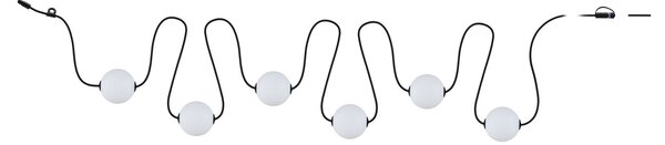 P 94910 Plug & Shine LED světelný řetěz Naima základní sada IP67 3000K 6x1W 5,88m černá - PAULMANN