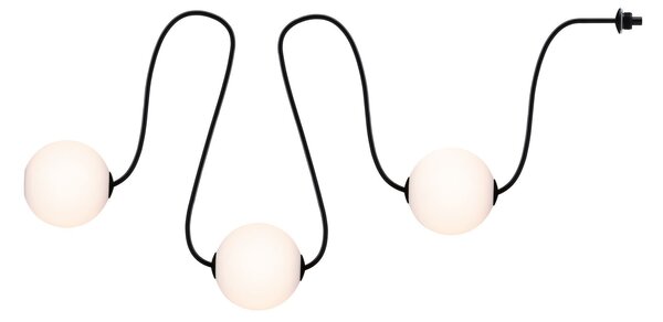 P 94912 Plug & Shine LED světelný řetěz Naima prodlužovací sada IP67 3000K 3x1W 1,71m černá - PAULMANN