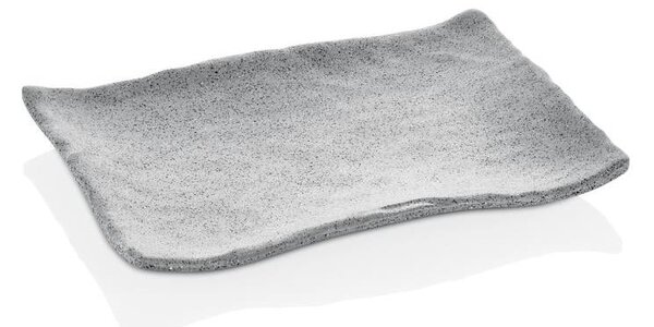 KULSAN TERRA MELAMÍNOVÝ TALÍŘ 27X19,2 CM ŠEDÝ