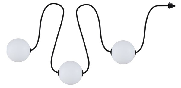 P 94912 Plug & Shine LED světelný řetěz Naima prodlužovací sada IP67 3000K 3x1W 1,71m černá - PAULMANN