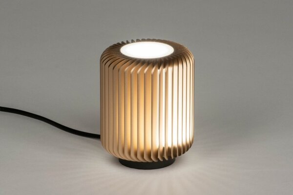 Stolní designová lampa Fjord Gold (LMD)