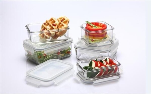 GLASSLOCK ČTYŘCOVÁ NÁDOBA DO MIKROVLNNÉ TROUBY 490 ML