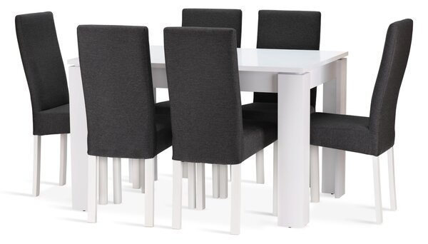Jídelní sestava NELY stůl + 6 židlí