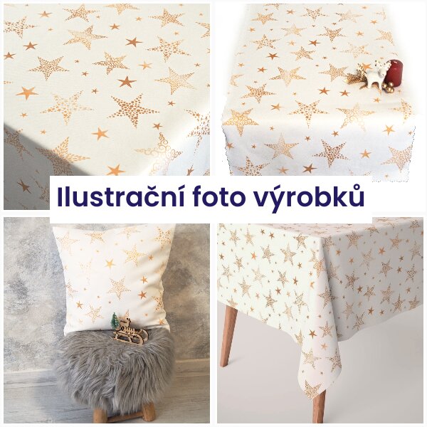 Vánoční ubrusy a běhouny SOFT 40x120 Vypalovaná vlnka