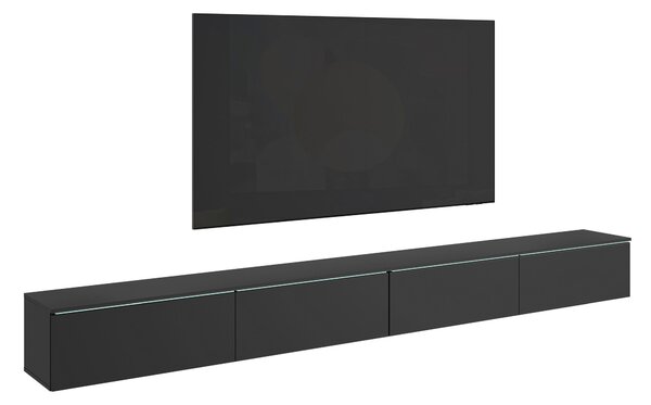 NÍZKÁ KOMODA, černá, 300/32/33 cm P & B - Černé komody, Online Only