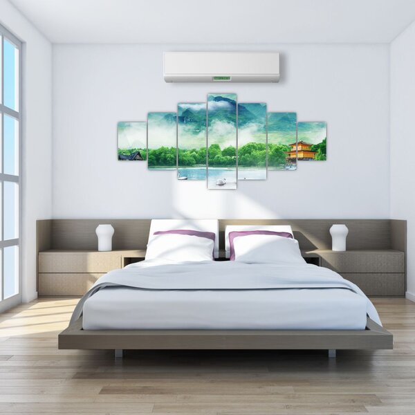 Obraz - Snová krajina (210x100 cm)