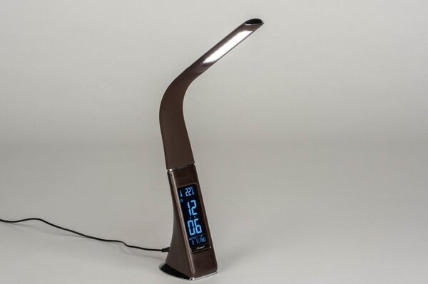 Stolní designová LED lampa Tyax Brown (LMD)