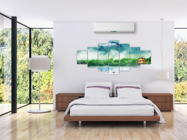 Obraz - Snová krajina (210x100 cm)