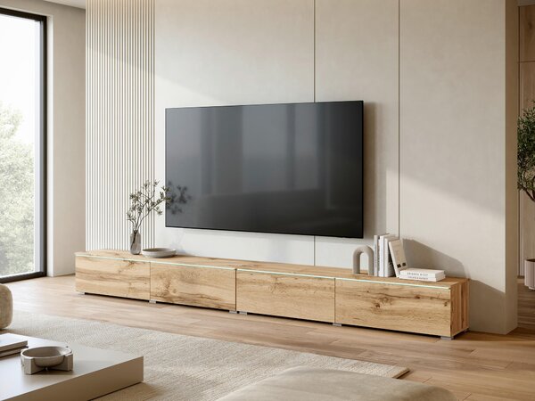 NÍZKÁ KOMODA, dub wotan, 300/32/33 cm P & B - TV stolky & komody pod TV, Online Only