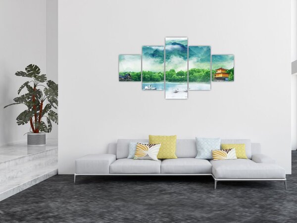 Obraz - Snová krajina (125x70 cm)