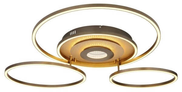 Globo 67824-60G - LED Stm stropní svítidlo MILES 60W/230V 80,8x99,2 cm hnědá+DO