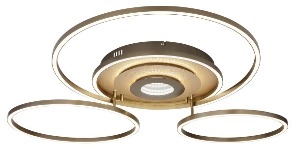 Globo 67824-60G - LED Stm stropní svítidlo MILES 60W/230V 80,8x99,2 cm hnědá+DO