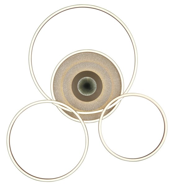 Globo 67824-60G - LED Stm stropní svítidlo MILES 60W/230V 80,8x99,2 cm hnědá+DO