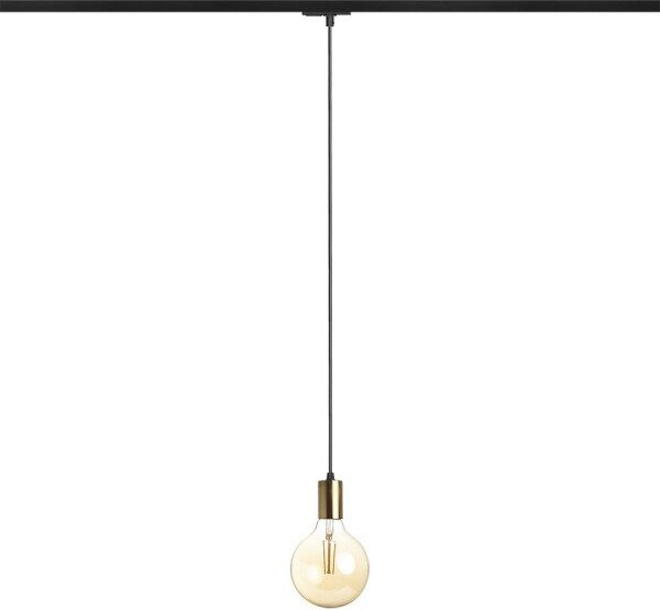 ARAQ pro jednookr. lištu závěsná česaná mosaz/černá 230V E27 42W - RED - DESIGN RENDL