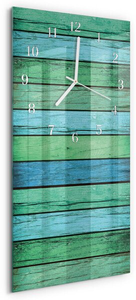 Skleněné hodiny vertikální Dřevo zsppb-30x60-00079364