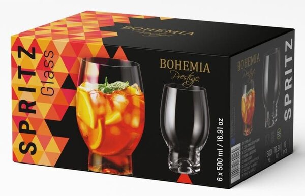 BOHEMIA PRESTIGE SPRITZ SKLENICE 500ML SADA 6 KS