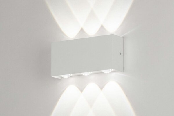 Nástěnné designové venkovní LED svítidlo James White (LMD)
