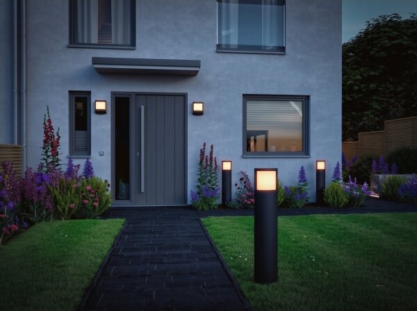 Paulmann 94514 - LED/8,5W IP44 Venkovní lampa se senzorem PADEA 230V antracit