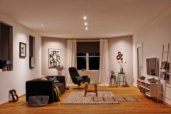 P 98198 LED vestavné svítidlo Calla 10ks sada IP65 kruhové 90mm 30° 10x5W 230V CCT černá mat - PAULMANN