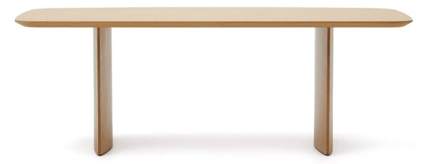 Jídelní stůl v dekoru dubu v přírodní barvě 100x240 cm Litto – Kave Home