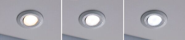 P 98199 LED vestavné svítidlo Calla 10ks sada IP65 kruhové 90mm 30° 10x5W 230V CCT matný chrom - PAULMANN