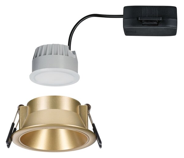 P 98200 LED vestavné svítidlo 3-krokové-stmívatelné Cole Coin IP44 kruhové 88mm Coin 6W 230V stmívatelné 2700K zlatá mat - PAULMANN