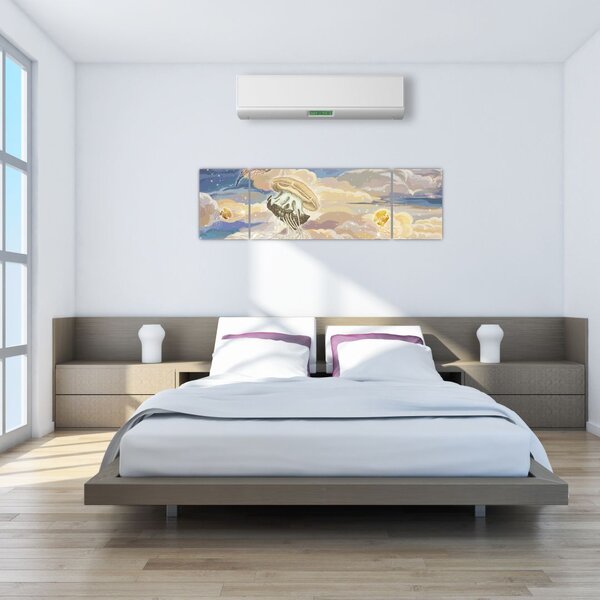 Obraz - Nebeské medůzy (170x50 cm)